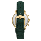 Fossil Neutra Chronograph Green Dial Green Leather Strap Watch for Women - ES5239