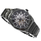 Fossil Everett Automatic Skeleton Grey Dial Grey Steel Strap Watch for Men - ME3206