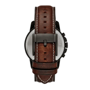 Fossil Grant Chronograph Brown Dial Brown Leather Strap Watch for Men - FS5088
