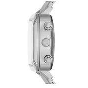 Fossil Retro Analog-Digital Black Dial Silver Steel Strap Watch for Men - FS5890