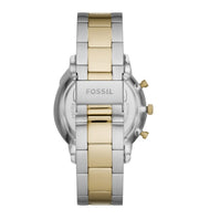 Fossil Neutra Moonphase Multifunction Black Dial Two Tone Steel Strap Watch for Men - FS5906
