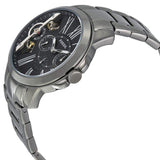 Fossil Grant Twist Multifunction Blue Dial Grey Steel Strap Watch for Men - ME1146