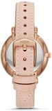 Emporio Armani Gianni T Bar Quartz White Dial Beige Leather Strap Watch For Women - AR1927