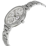 Fossil Jacqueline Multi-Function Mother of Pearl Dial Silver Steel Strap Watch for Women - ES3755