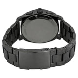 Fossil Machine Chronograph Black Dial Black Steel Strap Watch for Men - FS4662