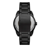 Fossil Bronson Automatic Skeleton Black Dial Black Steel Strap Watch for Men - ME3256