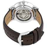 Fossil Neutra Automatic Skeleton White Dial Brown Leather Strap Watch for Men - ME3184