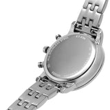 Fossil Neutra Chronograph Silver Dial Silver Steel Strap Watch for Women - ES5217