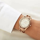 Fossil Riley White Dial Sand Leather Strap Watch for Women - ES3466