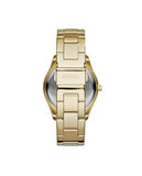 Fossil Stella Multifunction Gold Dial Gold Steel Strap Watch for Women - ES3589