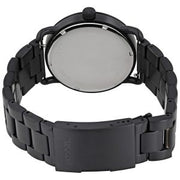 Fossil The Commuter Brown Dial Black Steel Strap Watch for Men - FS5277