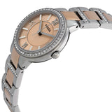 Fossil Virginia Rose Gold Dial Two Tone Steel Strap Watch for Women - ES3405