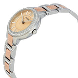 Fossil Virginia Rose Gold Dial Two Tone Steel Strap Watch for Women - ES3405