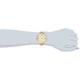 Fossil Jacqueline White Dial Gold Steel Strap Watch for Women - ES3434