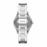 Fossil Stella Sport Multifunction Silver Dial Silver Steel Strap Watch for Women - ES5108