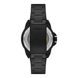 Fossil Bronson Automatic Skeleton Black Dial Black Steel Strap Watch for Men - ME3217