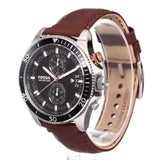 Fossil Wakefield Black Dial Brown Leather Strap Watch for Men - CH2944