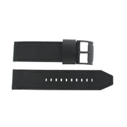 Fossil Nate Chronograph Black Dial Black Leather Strap Watch for Men - JR1354