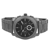 Fossil Machine Chronograph Black Dial Black Steel Strap Watch for Men - FS4662