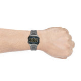 Fossil Retro Digital Black Dial Black Steel Strap Watch for Men - FS5846