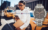 Tommy Hilfiger Haven Chronograph Quartz Grey Dial Grey Steel Strap Watch For Women - 1782196