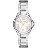 Michael Kors Camille Three Hand Silver Dial Silver Steel Strap Watch For Women - MK7259