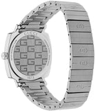 Gucci Grip Quartz Silver Dial Silver Steel Strap Watch For Men - YA157501