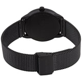 Calvin Klein Minimal Black Dial Black Mesh Bracelet Watch for Women - K3M5245X