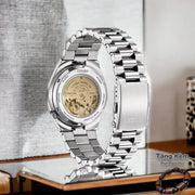 Citizen x Pantone Automatic Blazing Red Dial Silver Steel Strap Watch For Men - NJ0158-89W
