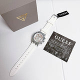 Guess Glitz Pride Limited Edition White Dial White Rubber Strap Watch for Women - GW0407L4