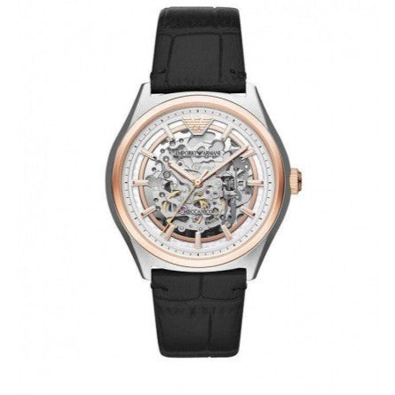 【ファッション通販】の商品をすべて Emporio Black Dial Silver Automatic Skeleton Zeta Armani その他