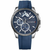 Tommy Hilfiger Decker Quartz Blue Dial Blue Rubber Strap Watch for Men - 1791350