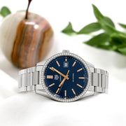 Tag Heuer Carrera Quartz Diamonds Blue Dial Silver Steel Strap Watch for Women - WAR1114.BA0601