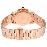 Tissot T Wave Black Dial Rose Gold Steel Strap Watch For Women - T112.210.33.051.00