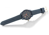 Armani Exchange Outerbanks Chronograph Blue Dial Blue Silicone Strap Watch For Men - AX1335