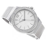 Michael Kors Lennox Three-Hand Silver Dial Silver Steel Strap Watch For Women - MK7337