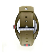Gucci Sync XXL Quartz Brown Dial Brown Leather Strap Watch For Men - YA137106