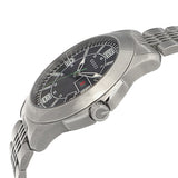 Gucci G Timeless Black Dial Silver Steel Strap Watch For Men - YA126201