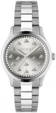 Gucci G Timeless Quartz Silver Dial Silver Steel Strap Watch for Men - YA1265031