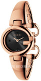 Gucci Guccissima Collection Quartz Black Dial Rose Gold Steel Strap Watch For Women - YA134509