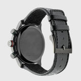 Gucci G Timeless Quartz Chronograph Black Dial Black Leather Strap Watch For Men - YA126244