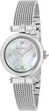 Gucci Diamantissima Quartz Diamonds Mother of Pearl Dial Silver Mesh Bracelet Watch for Women - YA141504