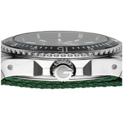 Gucci Dive Black Dial Two Tone NATO Strap Watch For Men - YA136206