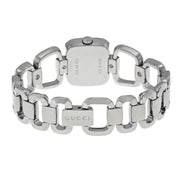 Gucci G Gucci Black Dial Silver Steel Strap Watch For Women - YA125510