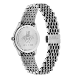 Gucci G Timeless Quartz Silver Dial Silver Steel Strap Watch For Women - YA1265019