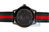 Gucci G Timeless Sport Black Dial Two Tone NATO Strap Watch For Men - YA126229