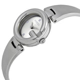 Gucci Guccissima Quartz Silver Dial Silver Steel Strap Watch For Women - YA134502