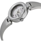 Gucci Guccissima Diamonds Mother of Pearl Dial Silver Steel Strap Watch For Women - YA134504