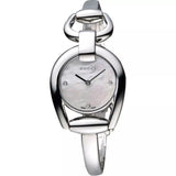 Gucci Horsebit Collection Diamonds Mother of Pearl Dial Silver Steel Strap Watch For Women - YA139506