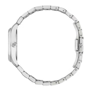 Gucci G Timeless Quartz Diamonds Black Dial Silver Steel Strap Watch For Women - YA1265024